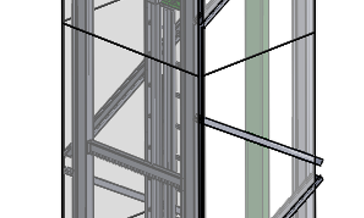 Ladder service testing structure